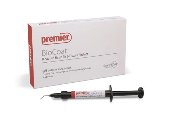 BioCoat Bioactive Resin Pit & Fissure Sealant, Standard Pack, 1.2 ml Syringe, White, 5 Applicator Tips, #3001530 thumbnail 3