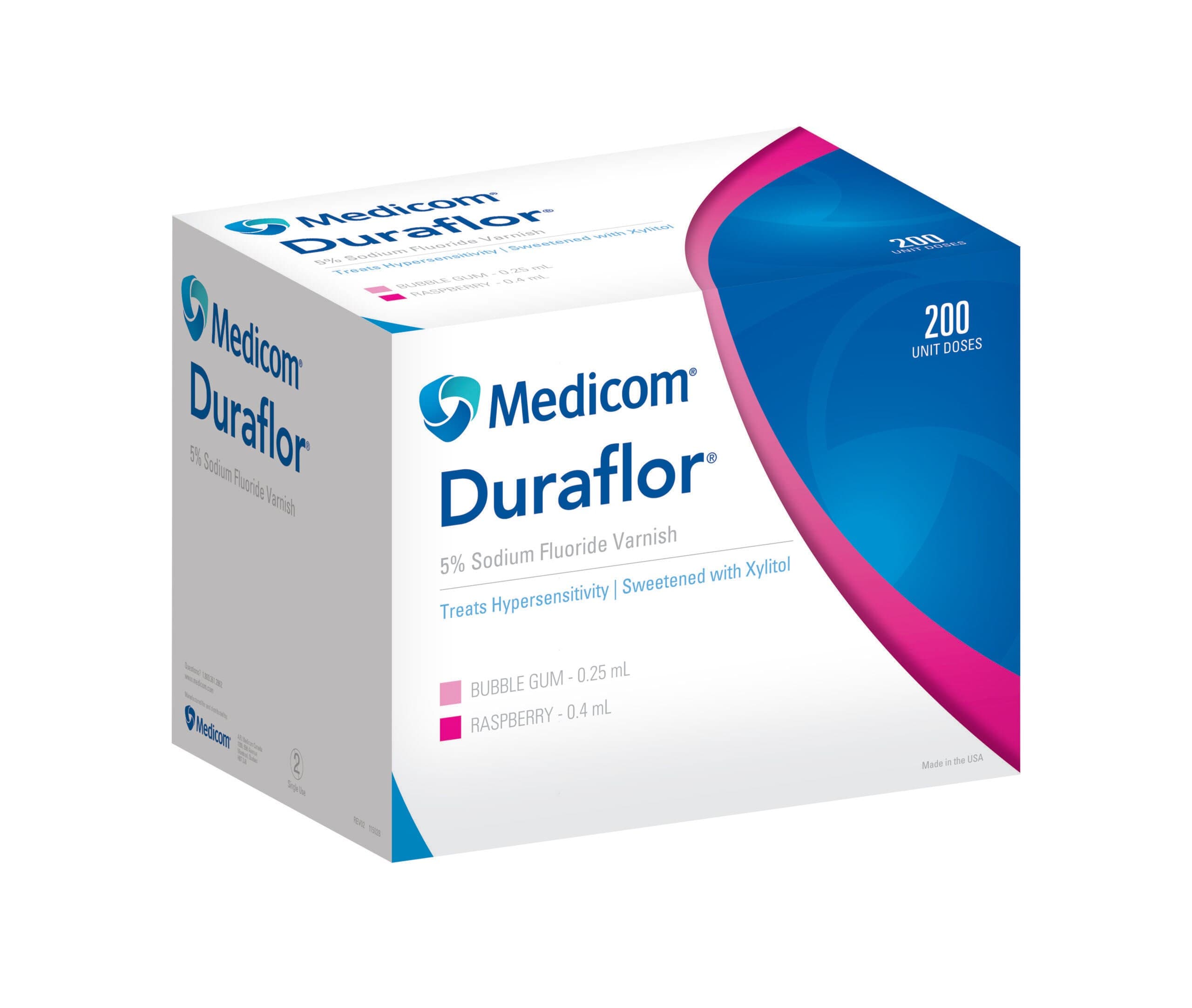 Duraflor 5% Sodium Fluoride White Varnish Unit Doses, 0.25 ml, Bubblegum, 200/Box, 1011-BG200 thumbnail 6