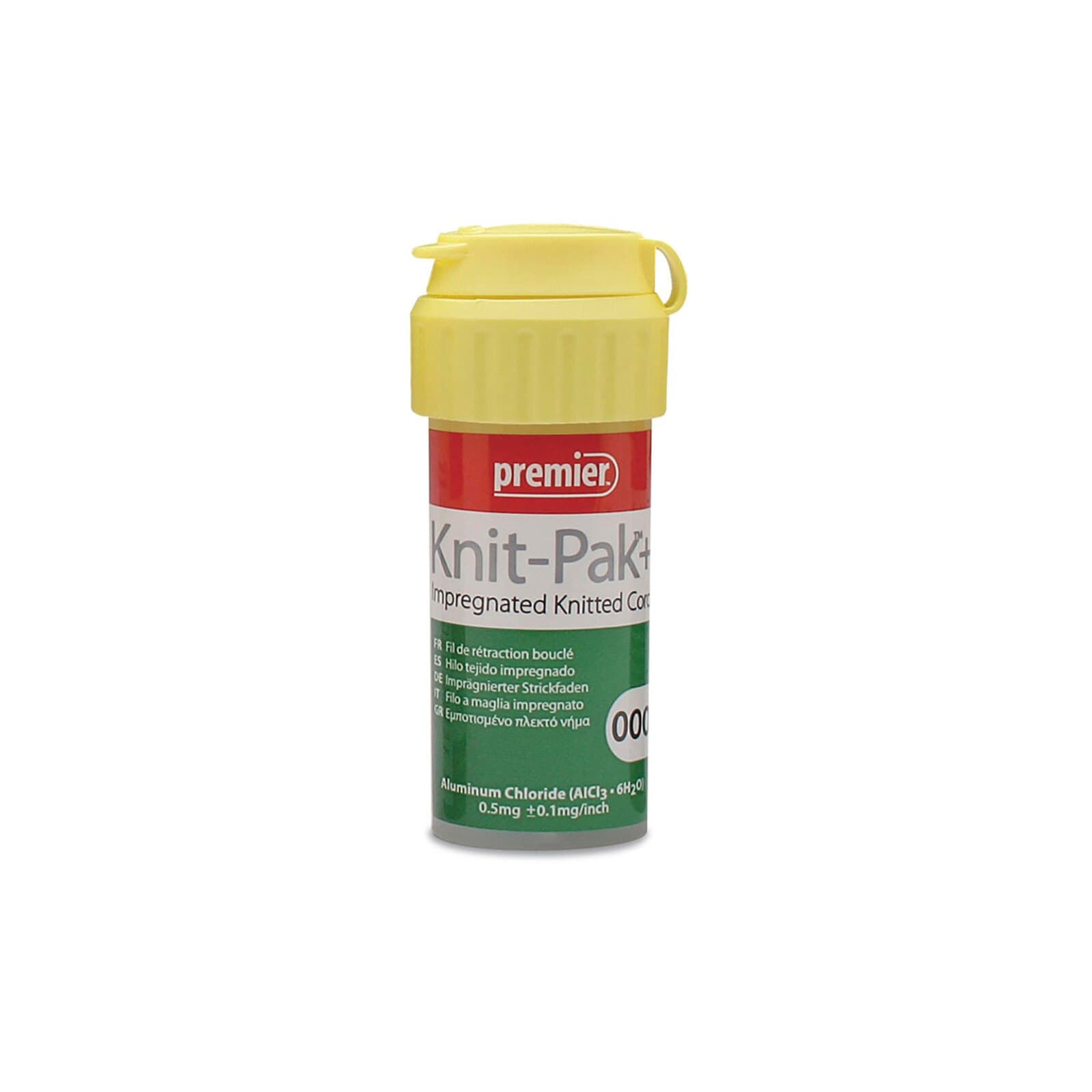 Knit-Pak+ Impregnated Knitted Retraction Cord, Aluminum Chloride, Size 000, Dark Green, 100" (254 cm), 9007561 thumbnail 3