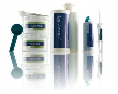 Take 1 Advanced VPS Impression Material, Medium/Monophase Body, Regular Set, Light Blue, 380 ml Hard Cartridges, 2/Pkg, 34688 thumbnail 2