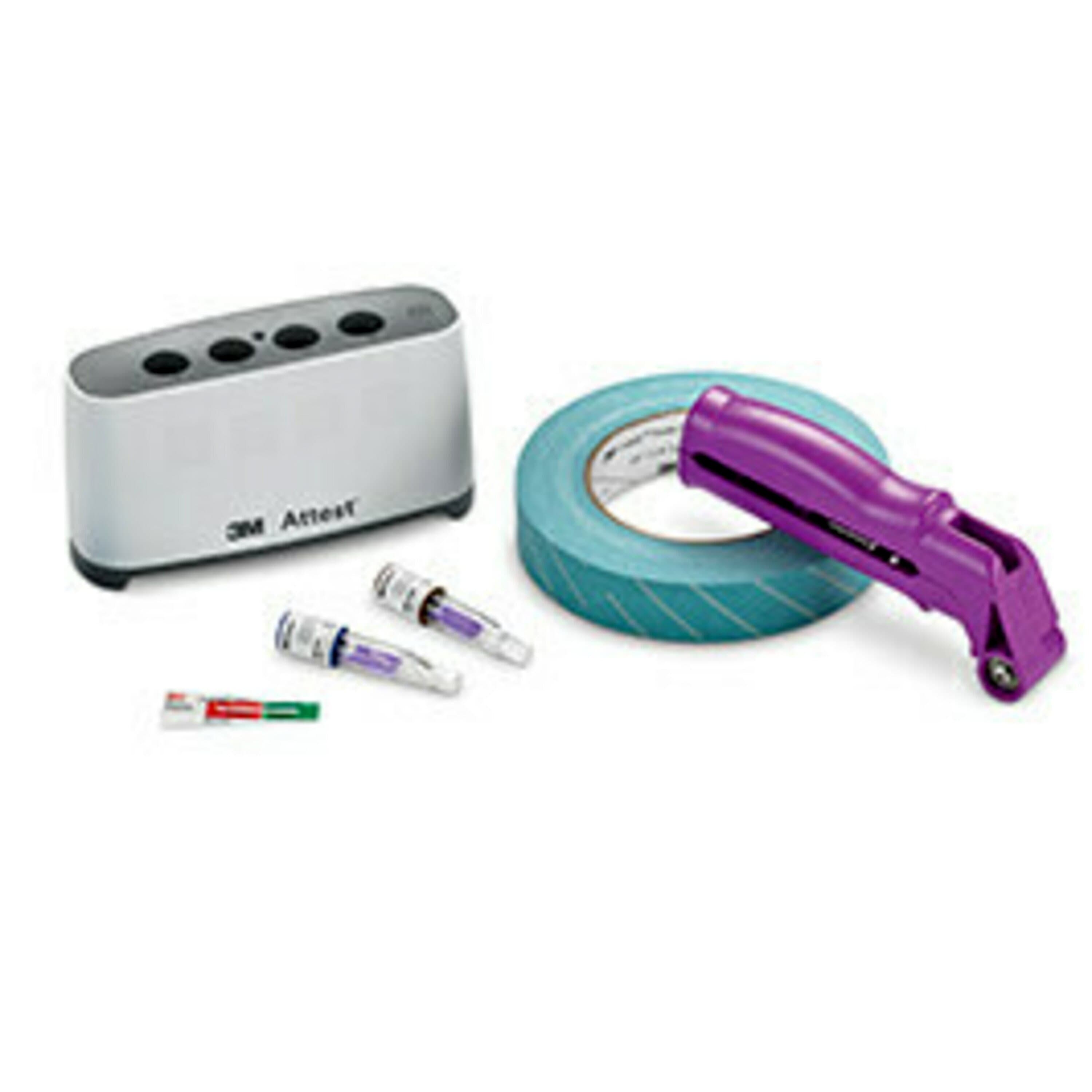 3M Attest Mini Auto-Reader Starter Kit, 490MKIT — Includes 490M Reader, 100x 1492VS Biological Indicators, 1000x 1243B Integrators, 10 Rolls 1355-24MM Tape thumbnail 2