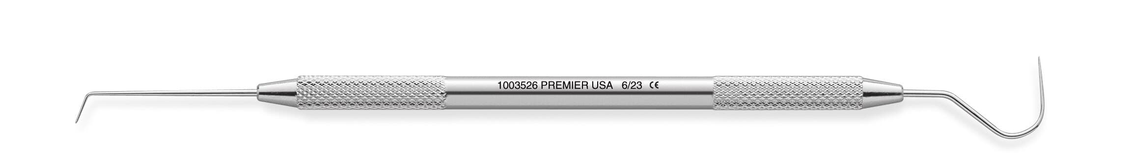 Premier #6/23 Cavity Finder Double-End Explorer, Round Handle, Stainless Steel, 1003526 thumbnail 2