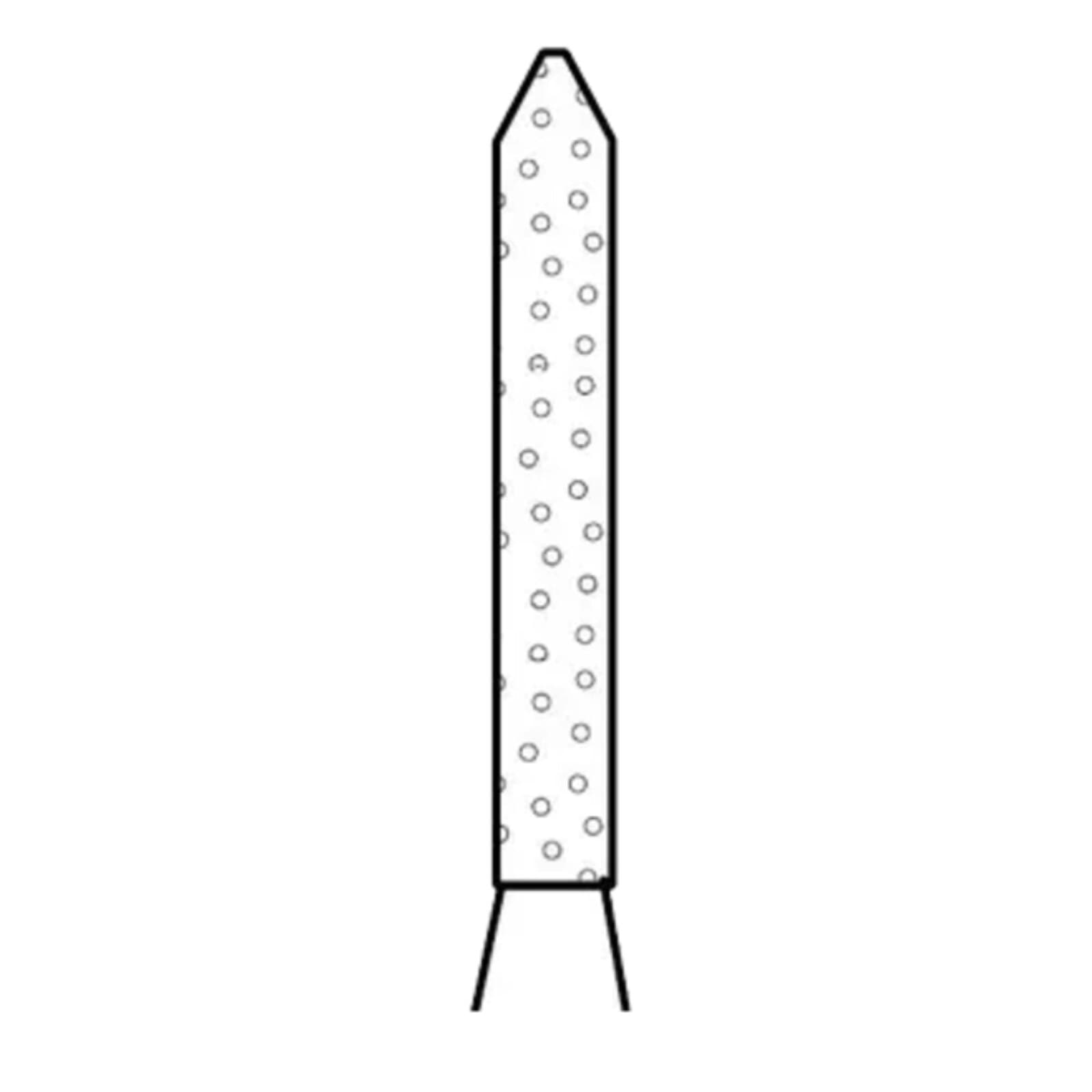 Two Striper ShortCut Diamond Bur, FGSS, Bevel-End Cylinder, 250.8 S, 1.2 mm, Coarse, Green, 5/Pk, 2015902 thumbnail 3
