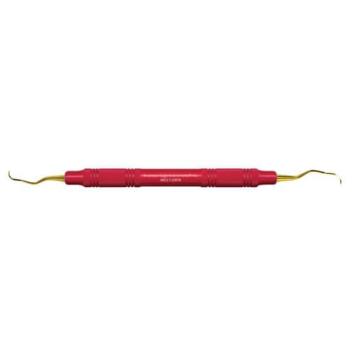 American Eagle Instruments Langer 1-2 XP Curette, 3/8" Red, EagleLite Resin Handle, AECL1-2XPX thumbnail 3
