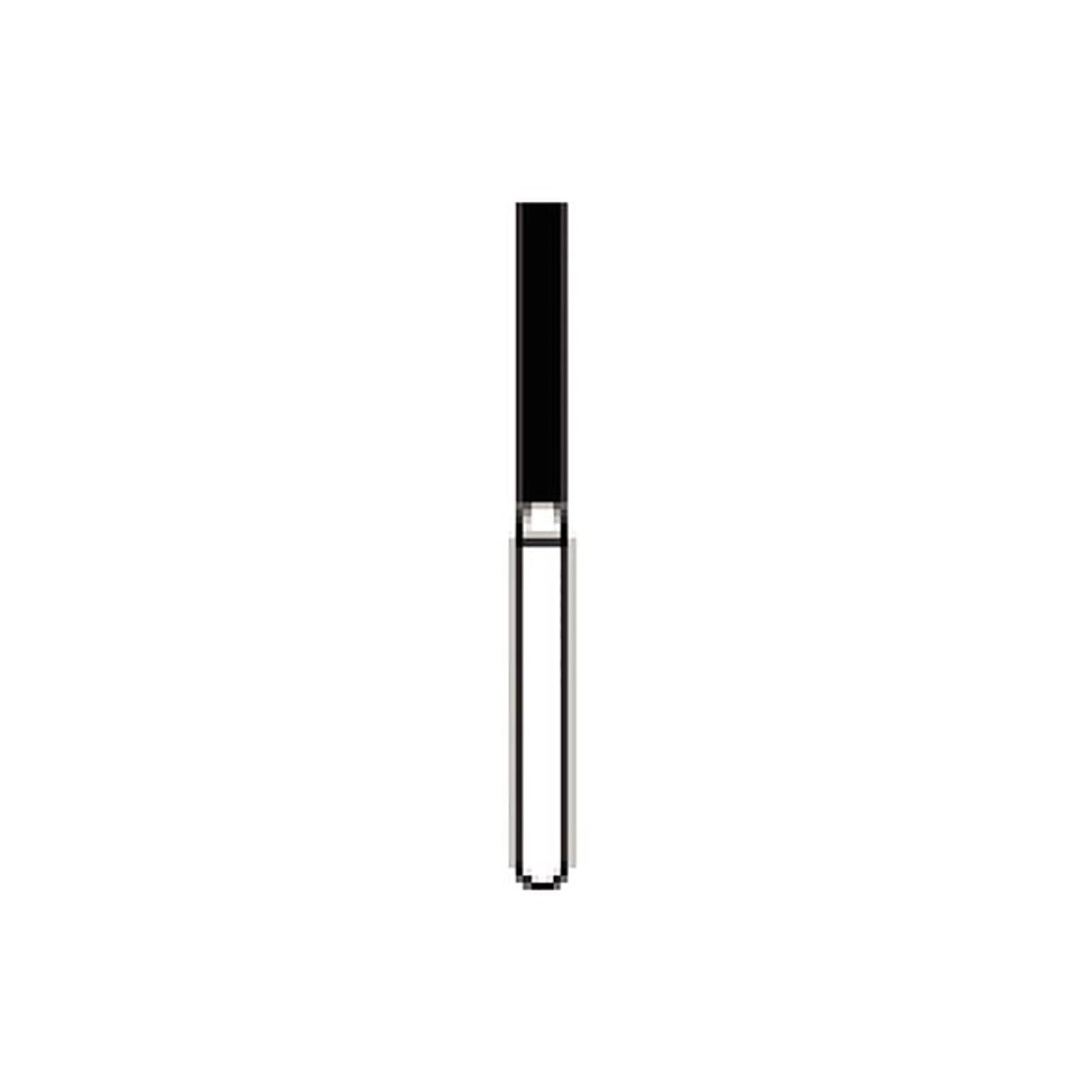 NTI Diamond Bur, FG, Long Flat End Cylinder, #C837L-014, 1.4 mm, Coarse, Green, 5/Pk thumbnail 2