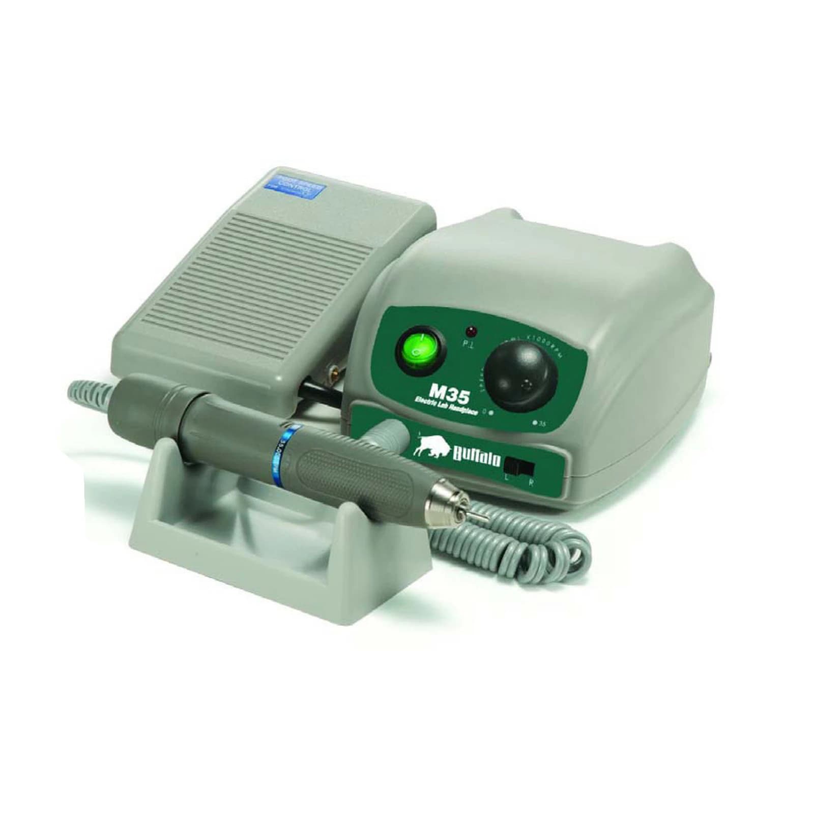 Buffalo Dental M35 35K MG-Style Gray Electric Handpiece Only with Blue Ring, 35,000 RPM, 38140 thumbnail 2