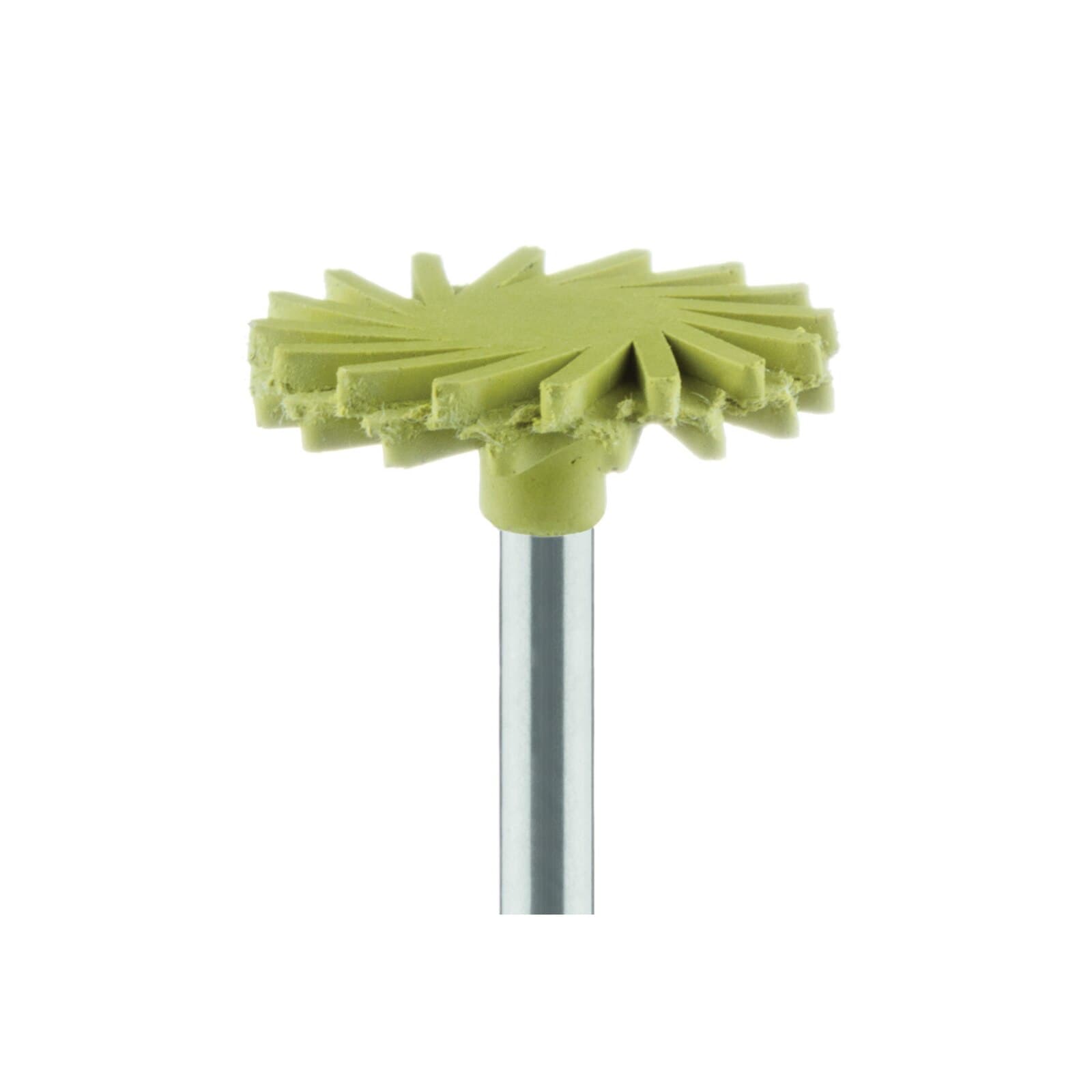 Meisinger LUSTER Twist Polisher for Ceramic, Extra-Fine, Yellow, 14mm, RA Shank, 2/Pkg, 9771C-140-RA thumbnail 6