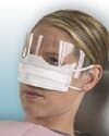 Crosstex Patient Safety Mask with Clear Shield, White, Fluid Resistant, Latex-Free, One Size Fits Most, 25/Box, GCPAT thumbnail 3