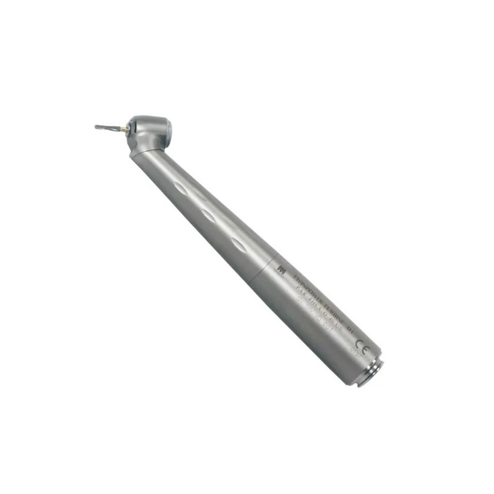TwinPower Turbine 45 High Speed Air Handpiece, 45° Angle, Push-Button Autochuck, Triple Spray, Fiber Optic, Use with Morita Coupling, PAR-4HEX-O-45 thumbnail 3