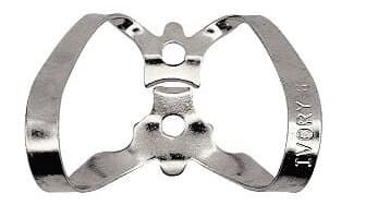 Ivory Rubber Dam Clamp, Winged, #6, Anterior/Labial, Stainless Steel, 50057382 thumbnail 3
