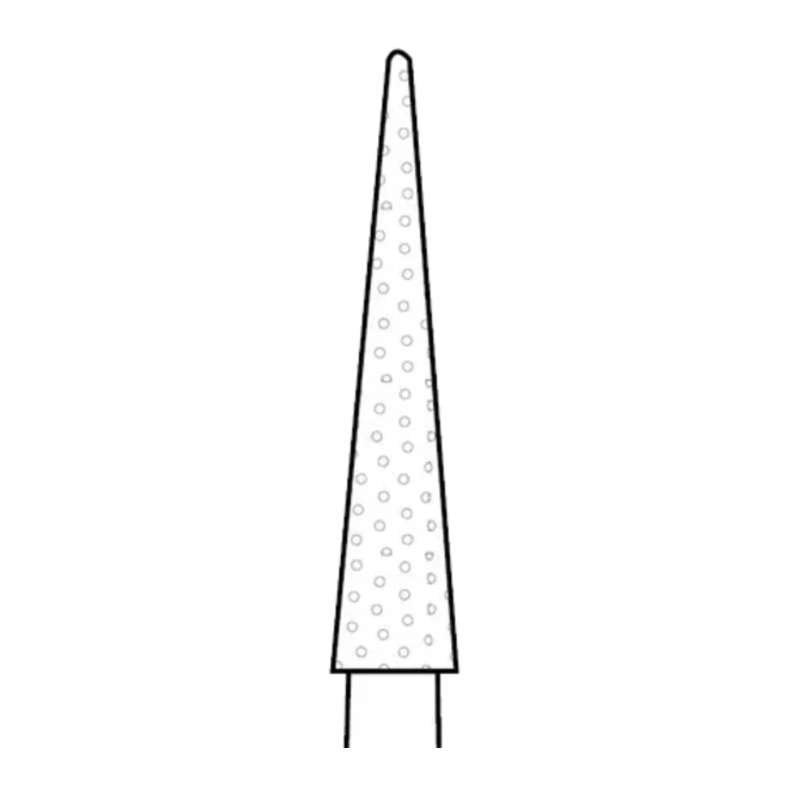 Two Striper Diamond Bur, FG, Cone, #209.10C, Coarse, Green, 2.3 mm Major Diameter, 5/Pk, 2015037 thumbnail 7