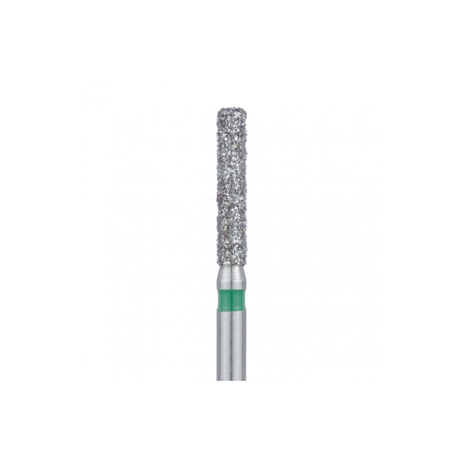 Meisinger 842G-016-FG Coarse Diamond Bur, Round Edge Cylinder, Friction Grip, 1.6 mm Head Diameter, 8.0 mm Head Length, Green Ring, 5/Pack thumbnail 3