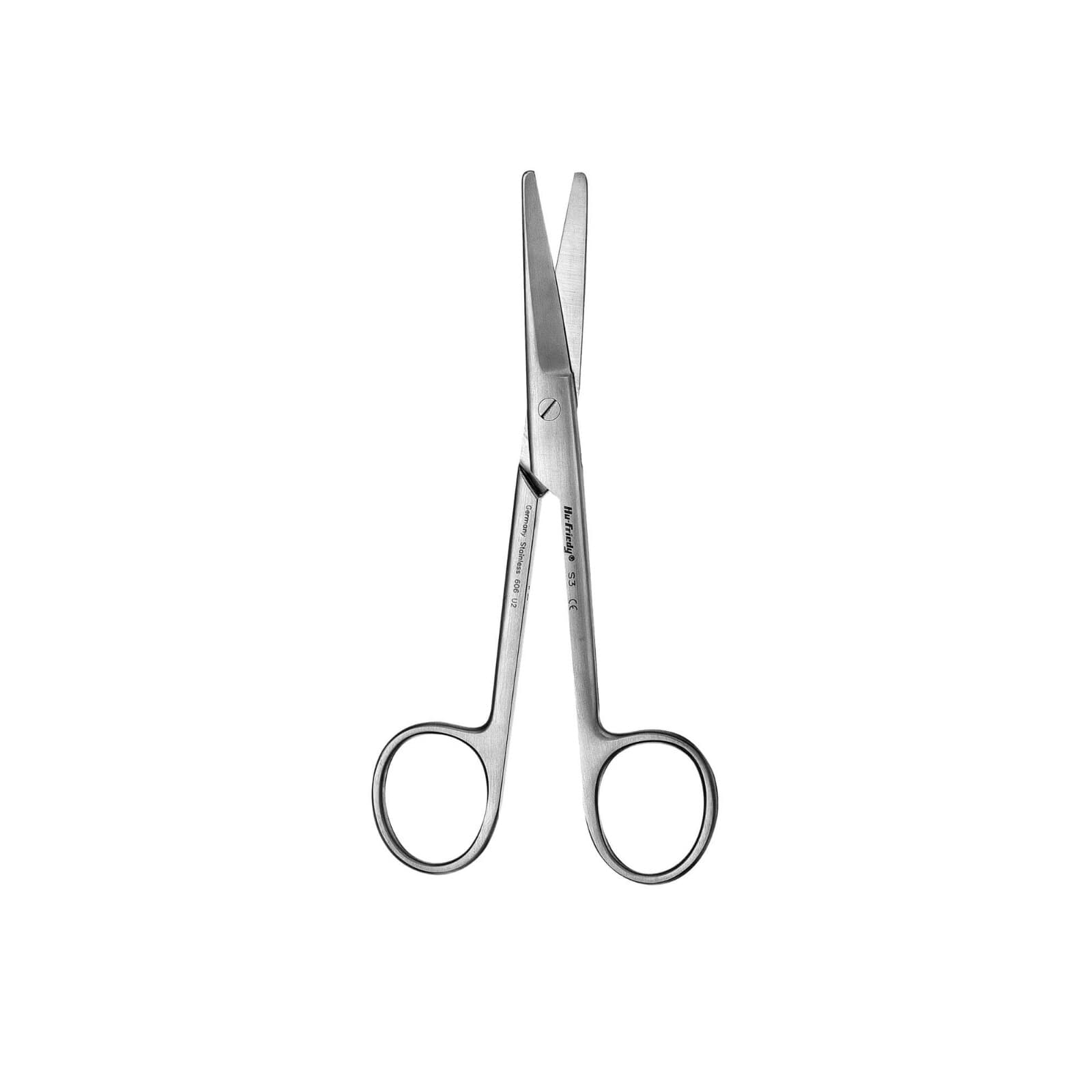 Hu-Friedy #3 Mayo Suture Scissors, Curved/Blunt, 5 3/4" (14.5 cm), Stainless Steel, S3 thumbnail 2