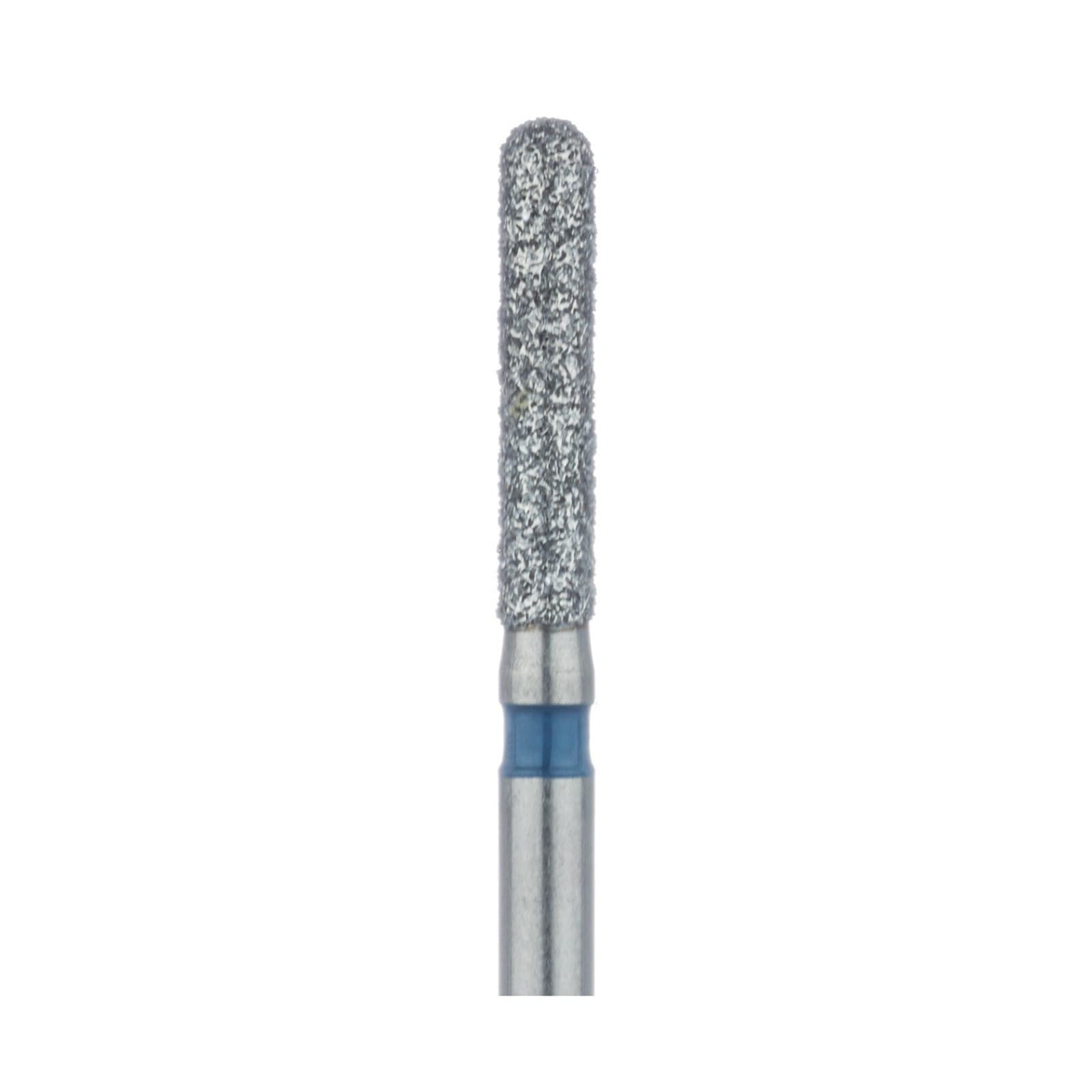 Meisinger Diamond Bur, FG, Medium Grit, Blue Ring, Round End Cylinder, 881-016-FG, 1.6 mm Head Diameter, 8.0 mm Head Length, 5/Pack thumbnail 3