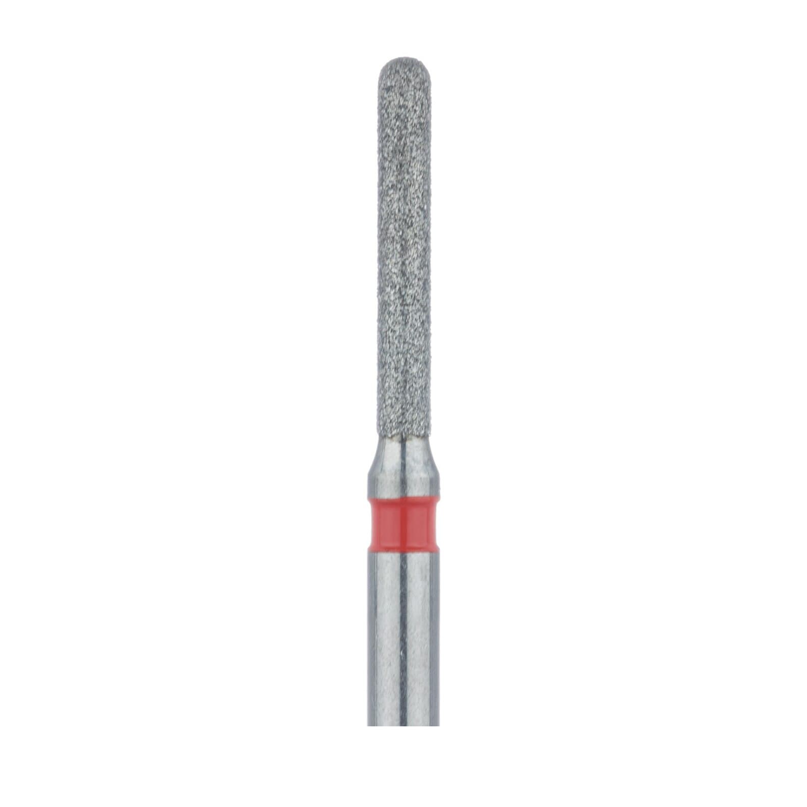 Meisinger Multi-Use Diamond Bur, FG, Fine, Round End Cylinder, #881F, 1.2 mm Head, Red, 5/Pk, 881F-012-FG thumbnail 4