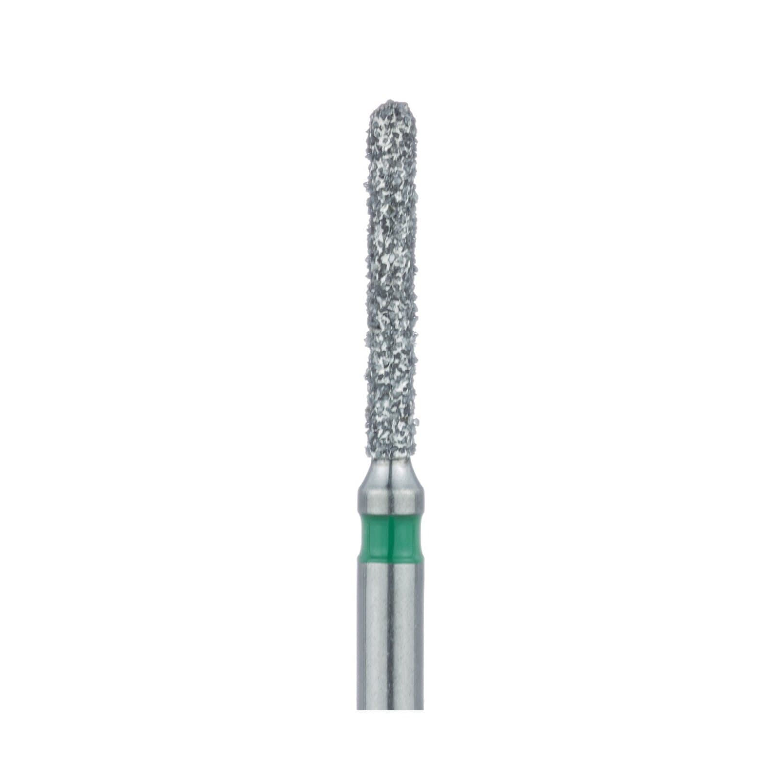 Meisinger Multi-Use Diamond Bur, FG, Round End Cylinder, #881G, 1.2 mm, Coarse, Green, 5/Pk, 881G-012-FG thumbnail 4
