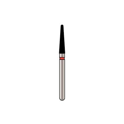 Alpen X1 Single-Use Diamond Bur, FG, #856L-018SC, Tapered Round End, Super Coarse, Black, 1.8 mm, 25/Pk, X856LSC018 thumbnail 3
