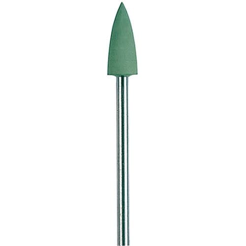 NTI Silicone Polishers, Green, High Shine, Flame, HP Shank, P0144, 10/Pkg thumbnail 2
