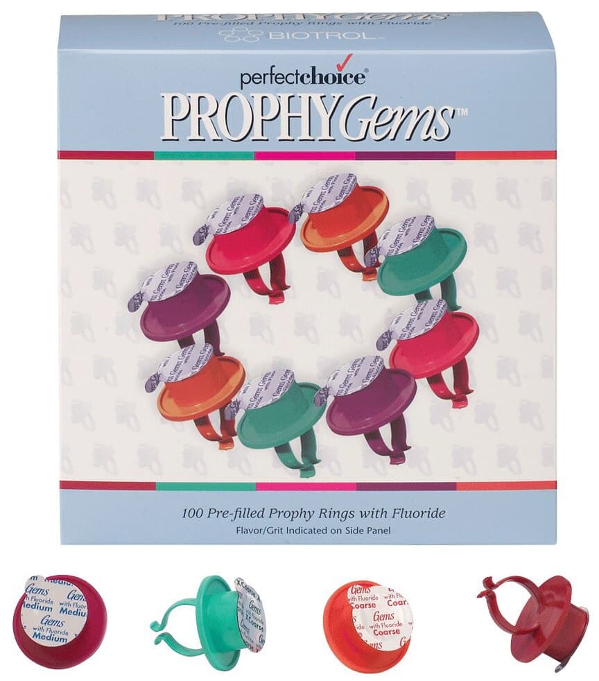 Prophy Gems Prophy Paste, Wild Berry, Medium Grit, with Fluoride, 2 g Unit Dose Rings, 100/Box, PGM122WB thumbnail 6