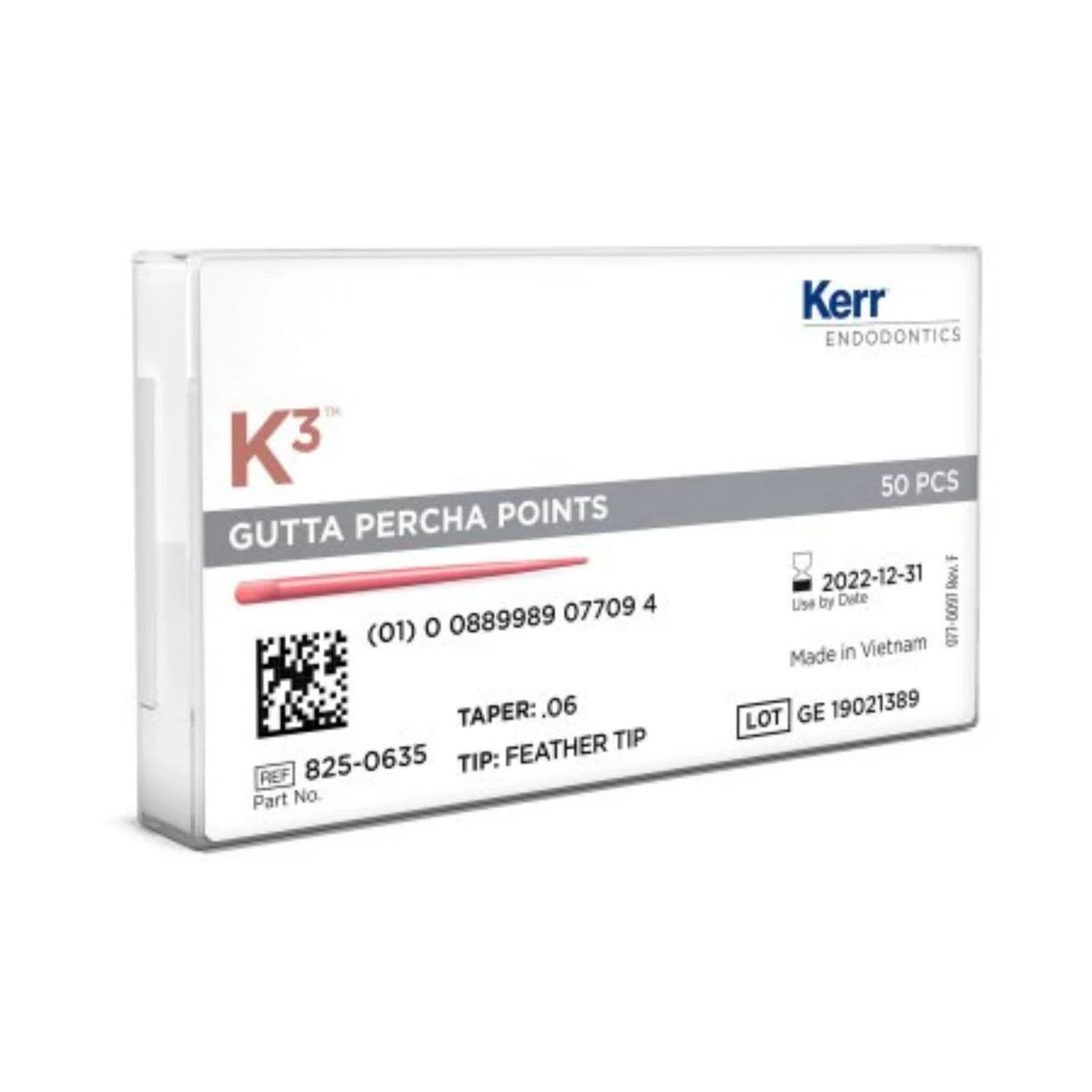 K3/K3XF Gutta Percha Points, 0.06 Taper, #35, Green, 50/Pk, 825-0635 thumbnail 4