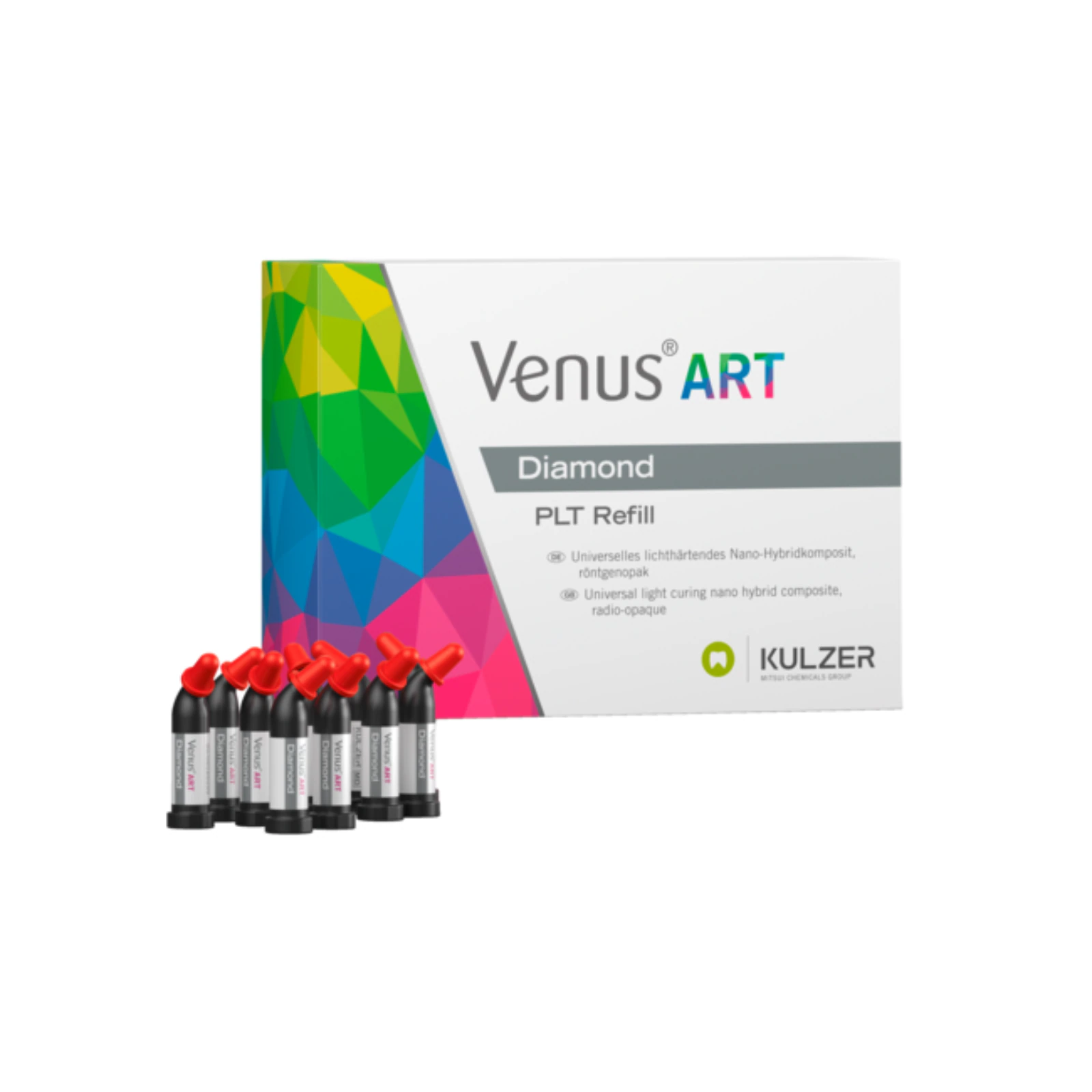 Venus Diamond Nanohybrid Universal Composite, PLT Refill, Shade C2, 0.25 g, 20/Pk, 66039018 thumbnail 13