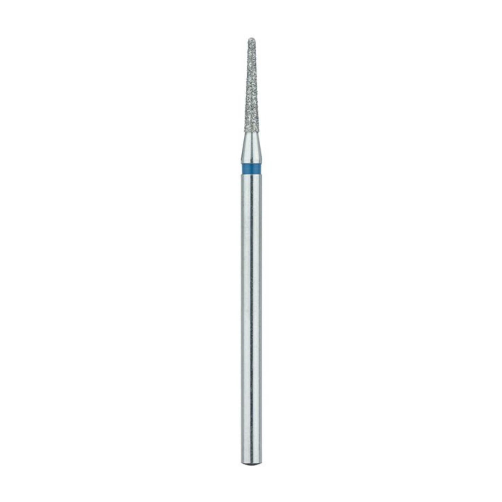 Meisinger Diamond Bur, HP, Medium Grit, Blue Ring, Round End Tapered, 1.6 mm, #852-016, Pack of 5 thumbnail 3