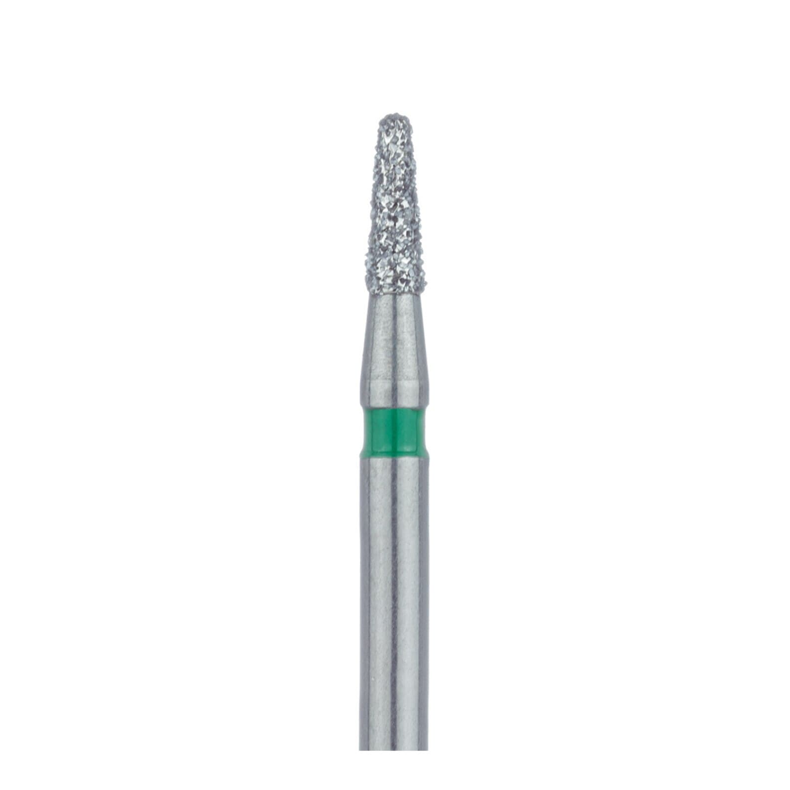 Meisinger 855G-016-FG Diamond Bur, FG, Coarse, Green, Round End Taper (Cone), 1.6 mm Head Diameter, 4.0 mm Head Length, 5/Pkg thumbnail 3