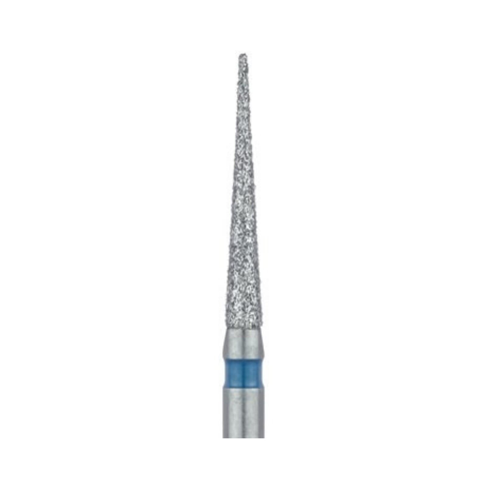 Meisinger 859-014-HP Medium Diamond Bur, Long Needle, HP Shank, 1.4 mm, Blue, 5/Pack thumbnail 3