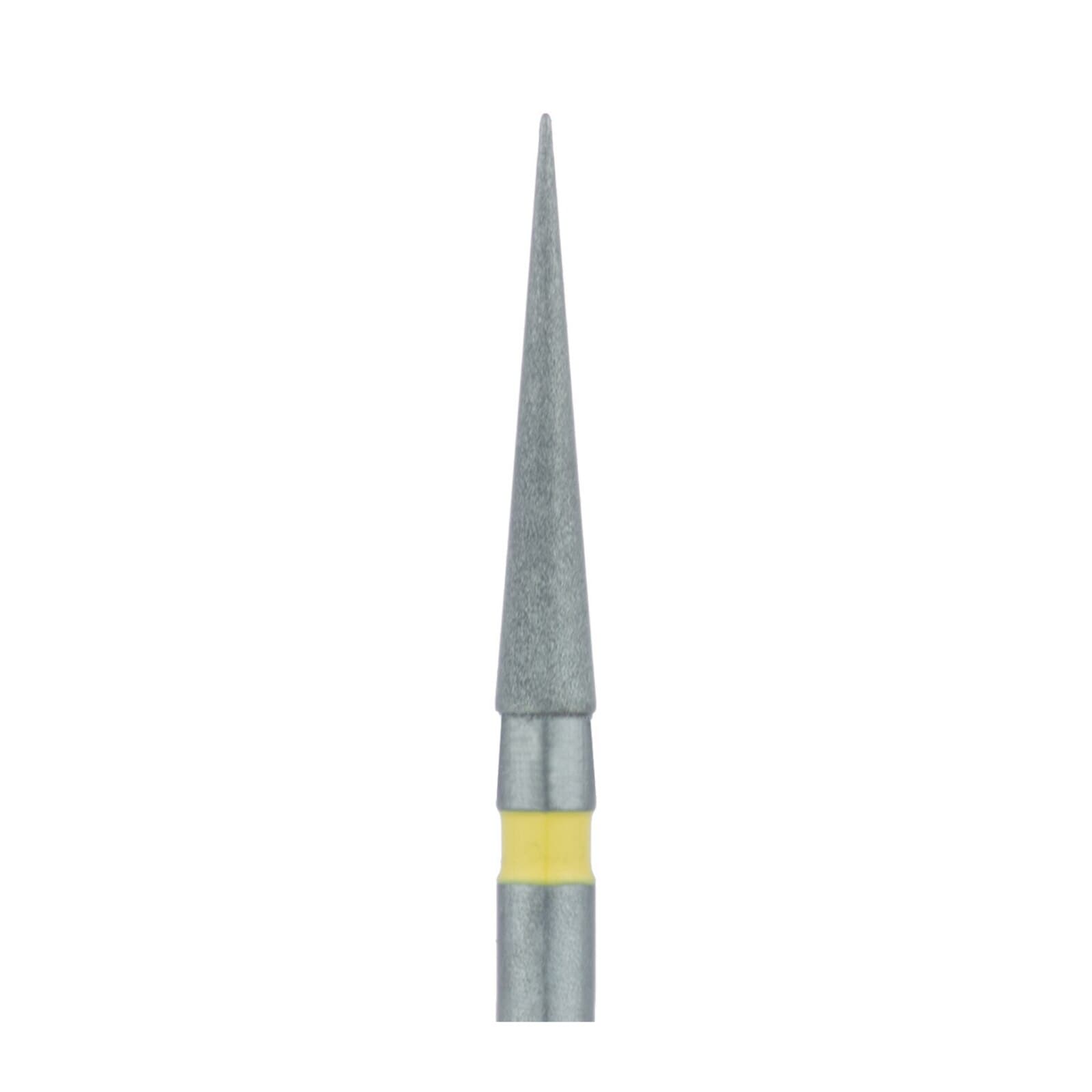 Meisinger Multi-Use Diamond Bur, FG, Long Needle, #859C, 1.6 mm, Extra Fine (Yellow), 5/Pk, 859C-016-FG thumbnail 4