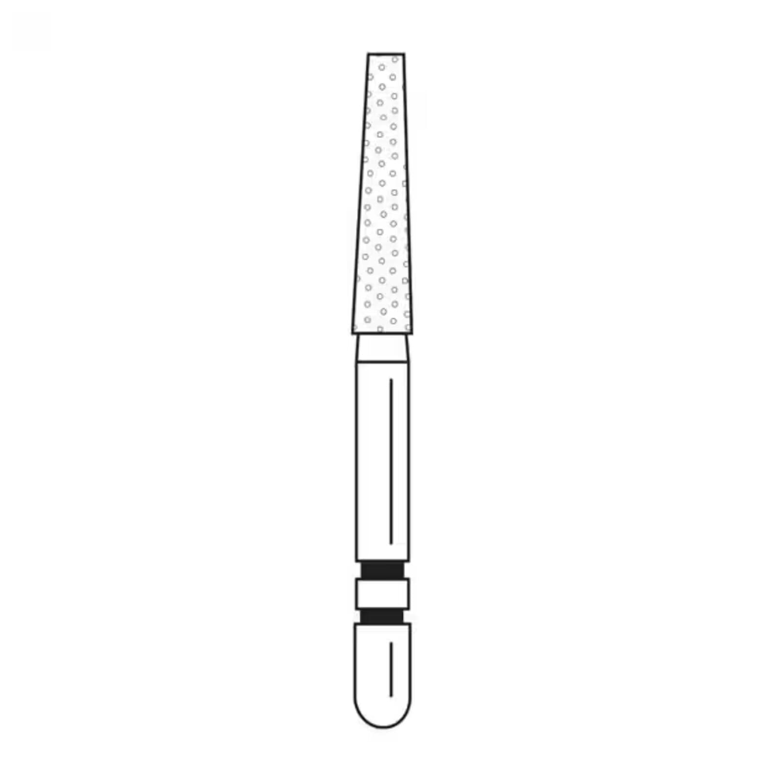Two Striper TSZtech Diamond Bur Friction Grip 703.8KR ZM Flat End Taper, 5/Pk, 2015672 thumbnail 3