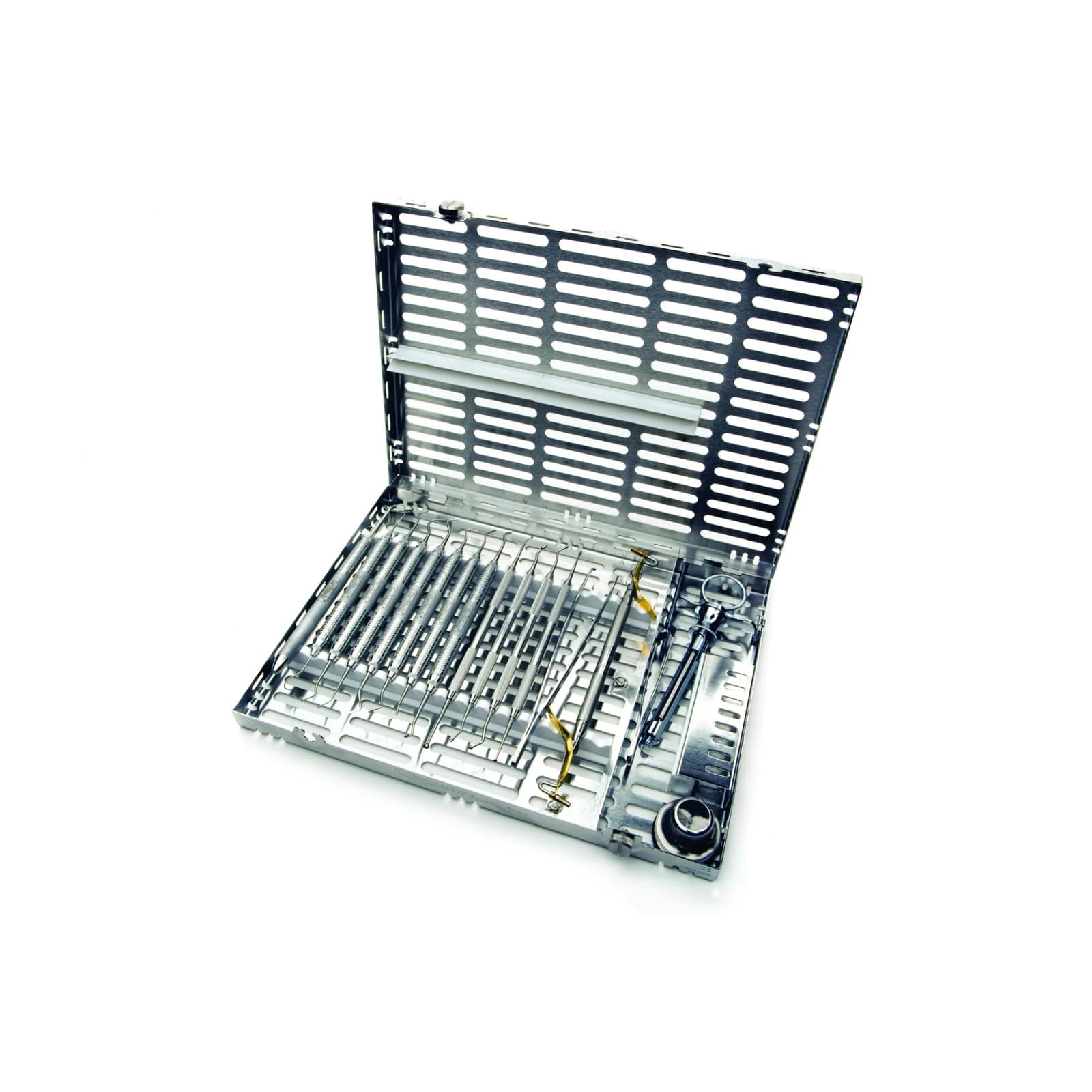 Hu-Friedy IMS Infinity Series 16-Instrument Cassette, Large, Ocean Blue, 11" x 1.25" x 8", IMN41611 thumbnail 2