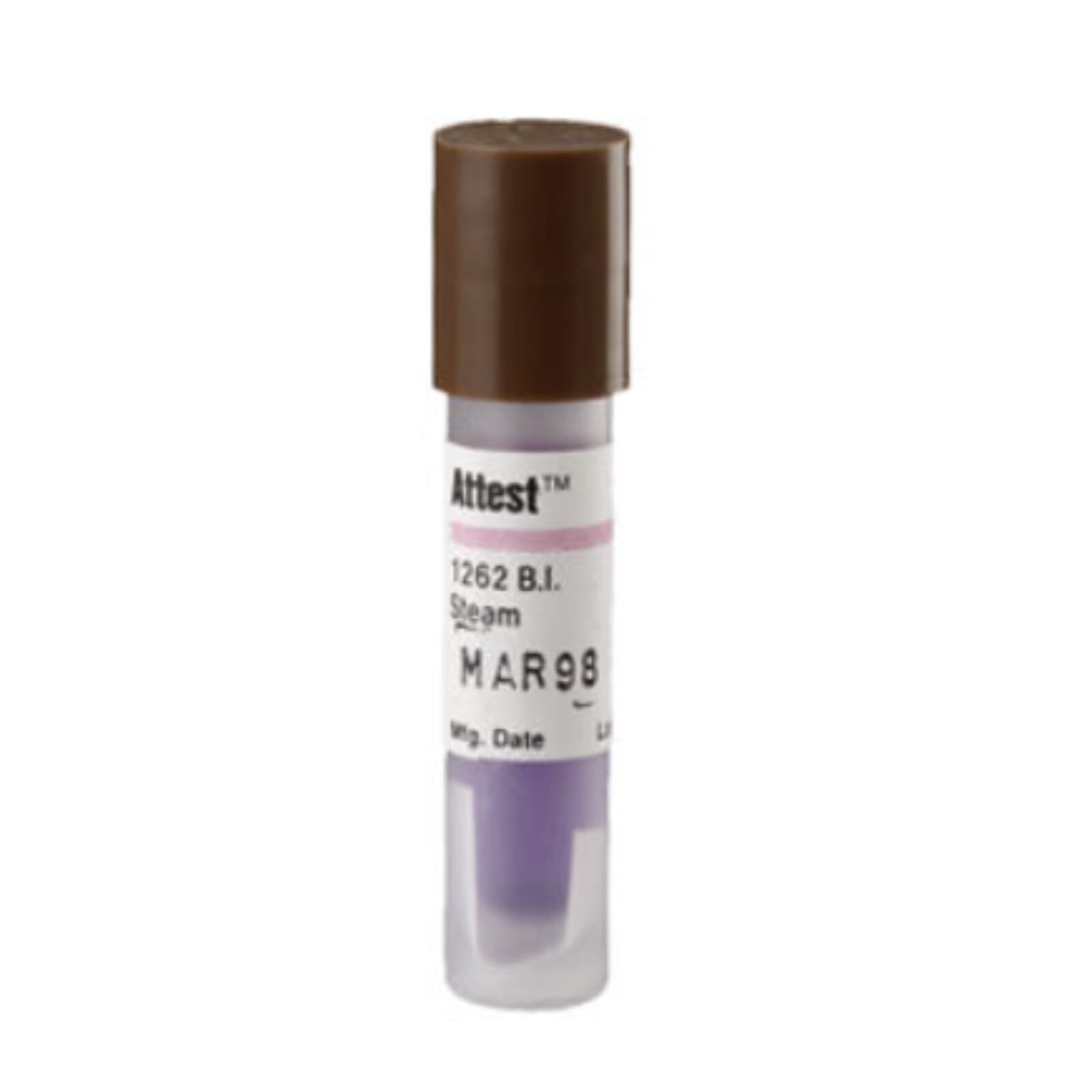 3M Attest Biological Indicator for Steam Sterilization, Brown Cap, 48-Hour Readout, 100/Pack, 1262 thumbnail 9