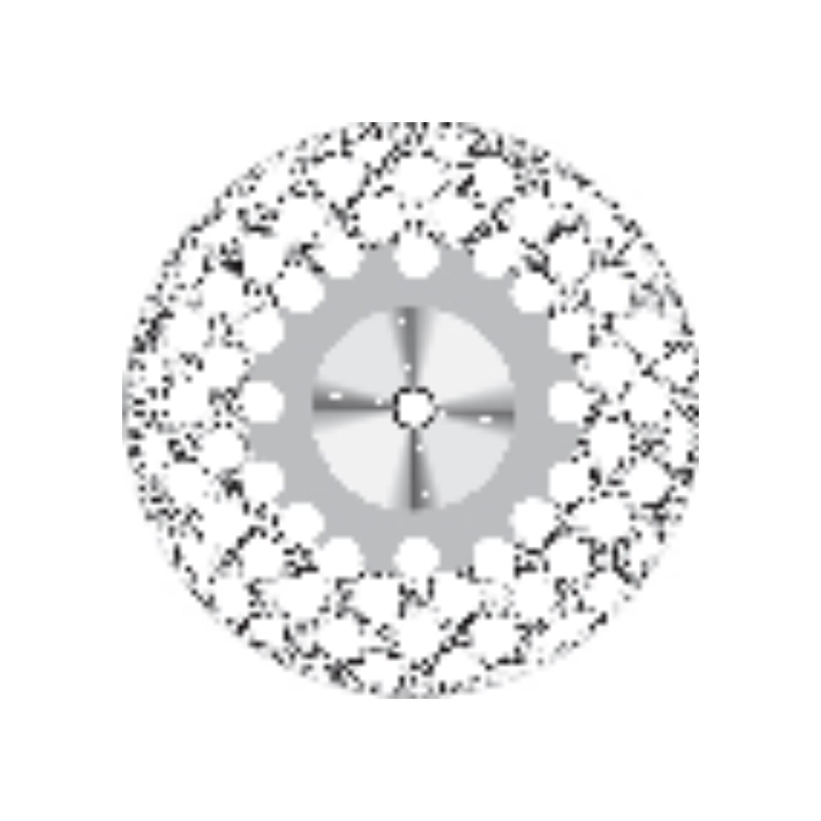 Perforated RA Diamond Disc, Double-Sided, Superfine, 16 mm, D805EF-160 thumbnail 2