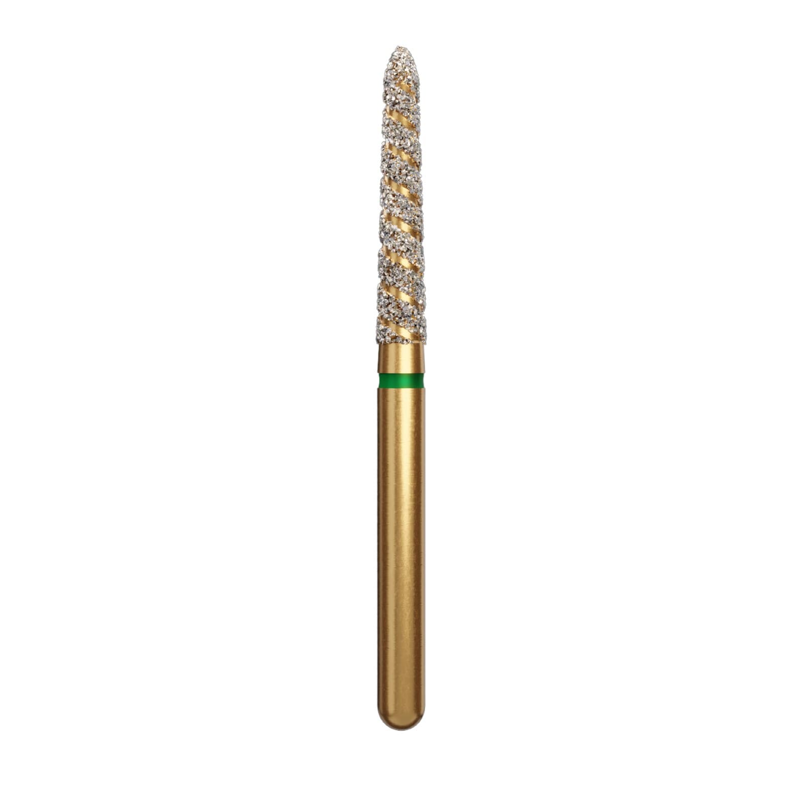 Alpen TurboCut FG Diamond Bur #879K.018, Supercoarse Grit, Curettage/Beveled Taper, 5/Pk thumbnail 2