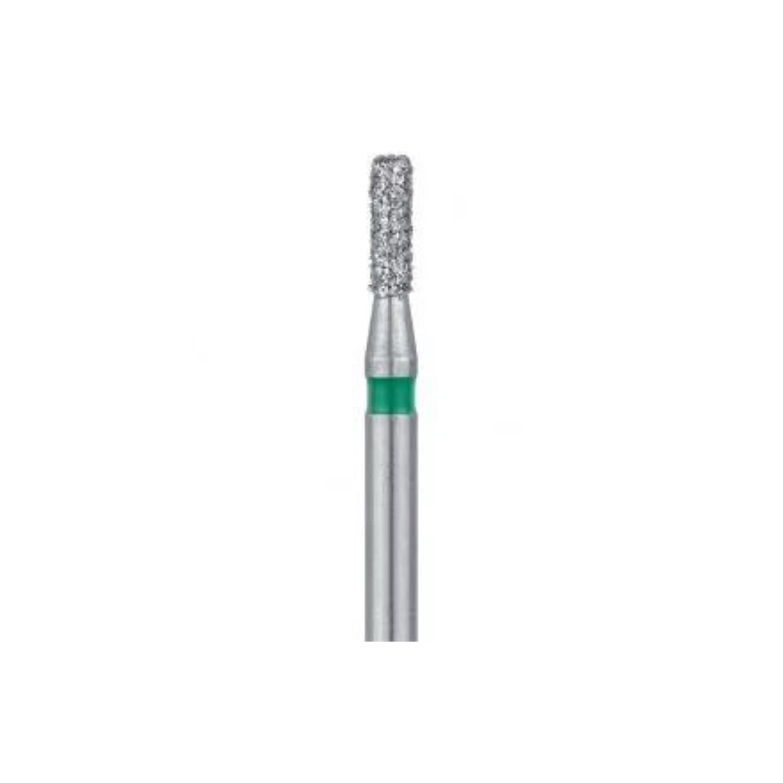 Meisinger 841-014-FG Diamond Bur, Round Edge Cylinder, Medium Grit, 1.4 mm Diameter, 6 mm Working Length, Friction Grip, 5/Pack thumbnail 3