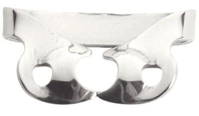 Ivory Rubber Dam Clamp, Wingless, #W1, Bicuspid, Stainless Steel, 50057506 thumbnail 3