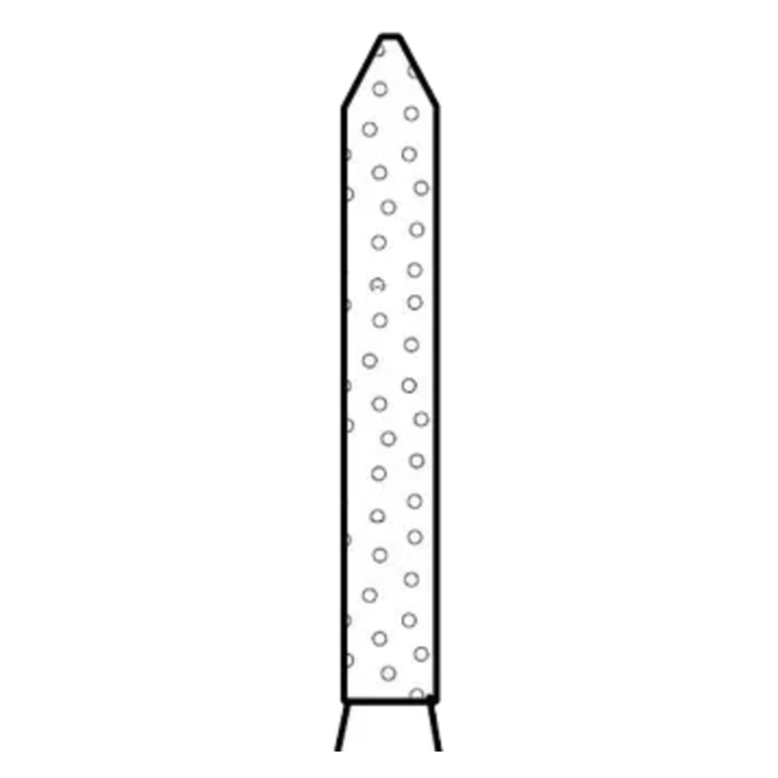 Two Striper Diamond Bur, FG, Bevel-End Cylinder, #250.8, Fine, Red, 1.2 mm Major/0.4 mm Minor Diameter, 8 mm Length, 5/Pk, 2015087 thumbnail 3