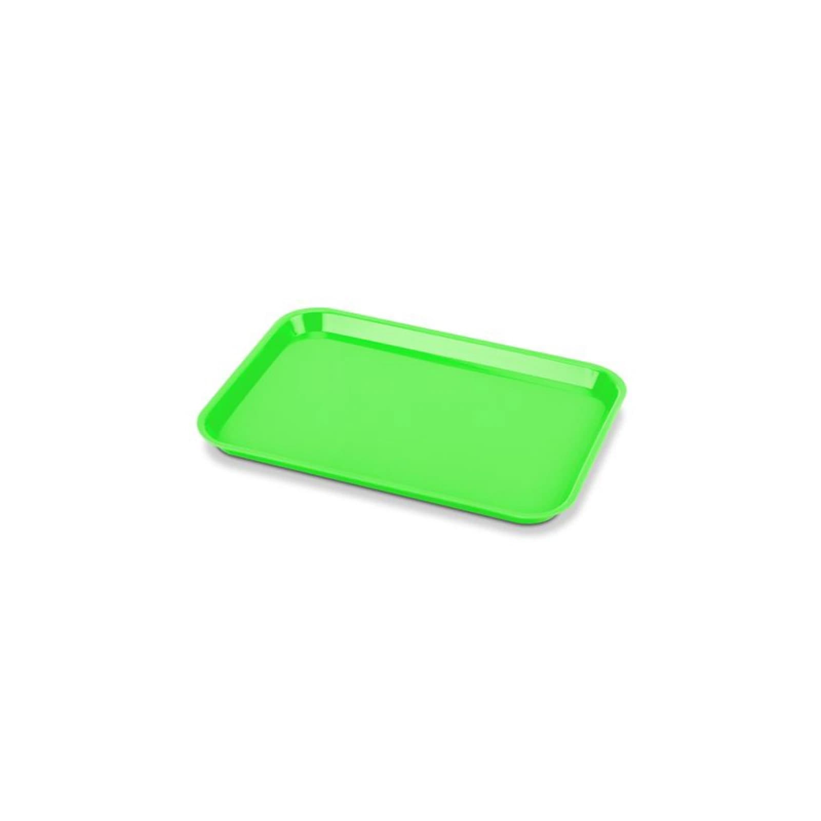 Plasdent Set-Up Plastic Flat Tray, Size E (Midwest), Green, 15" x 10-1/2" x 7/8", 1/Pk, 300EF-4 thumbnail 2