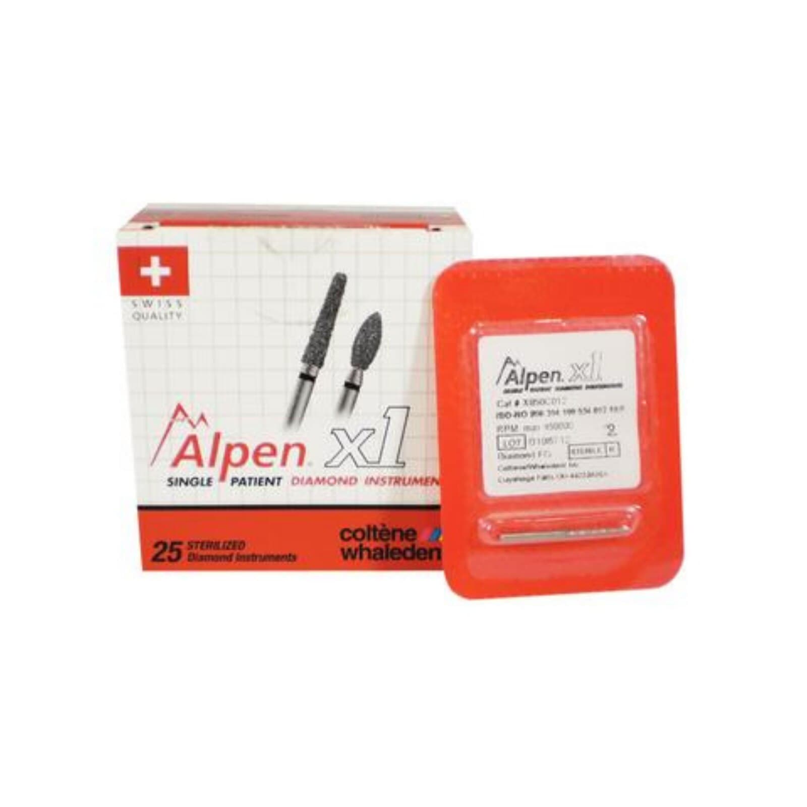 Alpen x1 Single-Use Diamond Bur, FG, #847R Modified Flat End Taper, 1.8 mm, Super Coarse, Black, 25/Pk, X847RSC018 thumbnail 2