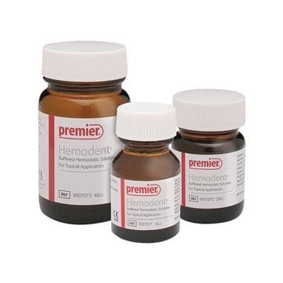 Hemodent Topical Hemostatic Solution, Buffered Aluminum Chloride, Epinephrine-Free, 20 cc Bottle, 9007072 thumbnail 10