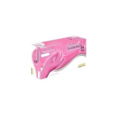 Alasta Shimmer Pink Nitrile Exam Gloves, Powder-Free, Non-Sterile, Large, Pink, 100/Box, PNK100L thumbnail 11