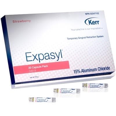 Expasyl Gingival Retraction Paste Capsules, Strawberry Flavor, 1 g, 20/Pkg, Refill, 261001 thumbnail 10