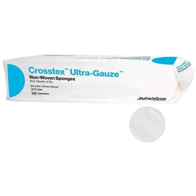 Crosstex Ultra Gauze Non-Woven Sponges, 2" x 2", 4-Ply, Non-Sterile, 5000/Case, ENCNWU thumbnail 5