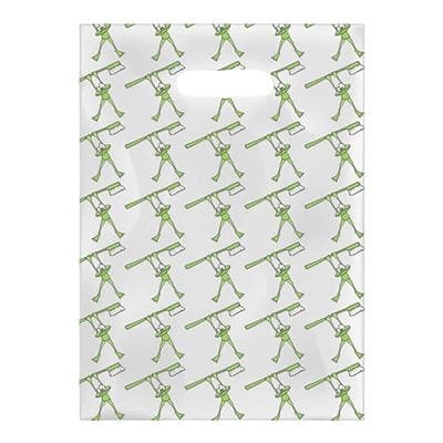 Sherman Specialty Scatter Art Patient Bags, Frog & Brush Design, Clear, 7.5" x 10", 100/Pack, 98R thumbnail 4