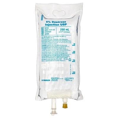 B. Braun 5% Dextrose Injection USP, 250 mL IV Bag, Each, L5102 thumbnail 4