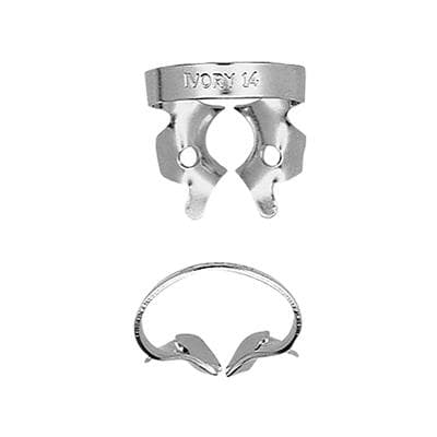 Ivory Tiger Rubber Dam Clamp, #56T, Winged, Serrated Jaws, Regular/Large Molar, Stainless Steel, 1/Pk, 50057853 thumbnail 7