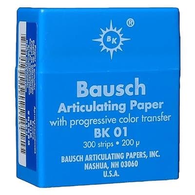 Arti-Check Micro-Thin Articulating Paper, Horseshoe, 40 Microns, Red, 150/Pk, BK18 thumbnail 4