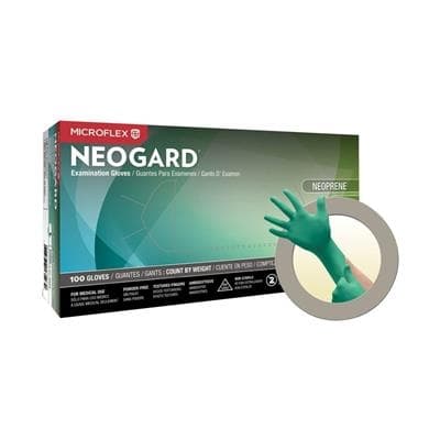 Microflex Neogard Chloroprene Exam Gloves, Powder-Free, Non-Sterile, Green, X-Large, 100/Box, C524 thumbnail 12