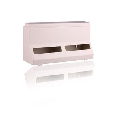 Plasdent Clear Acrylic Double Vertical Glove Box Holder/Dispenser, 5 3/4"W x 20"H x 3 7/8"D, 1500 thumbnail 3