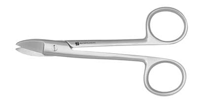 J&J Instruments Crown Scissors, 4.5" Straight, Smooth Blades, Stainless Steel, 12-010 thumbnail 3